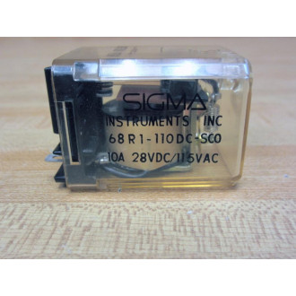 Sigma 68R1-110DC-SC0 Relay - New No Box