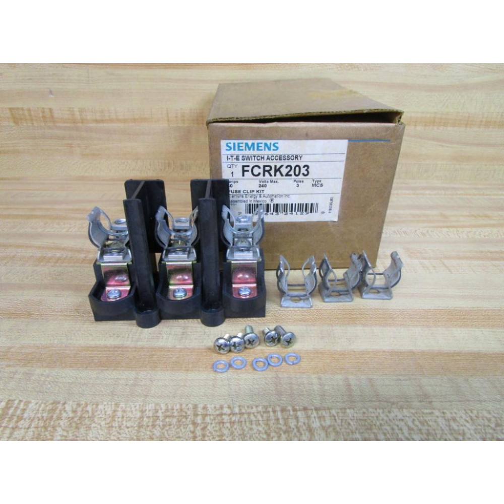 Siemens FCRK203 ITE Switch Accessory, Fuse Clip Kit