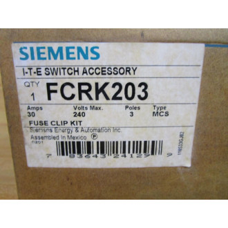 Siemens FCRK203 ITE Switch Accessory, Fuse Clip Kit