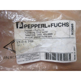 Pepperl + Fuchs V1-G-S-PG9 Connector 903985