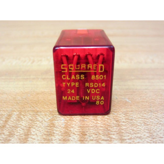 Square D 8501 RSD14 Relay 8501RSD14 24VDC Red Relay - New No Box