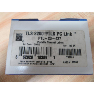 Brady PTL-23-427 Portable Thermal Labels 18389