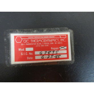 GIC Thermodynamics G7895 Marshall Town Test Gauge - Refurbished