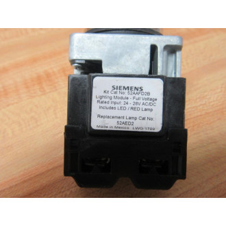 Siemens 52PP2DRXB 2-Pos. Illum. Push-Pull Switch W20AAFD2B - New No Box