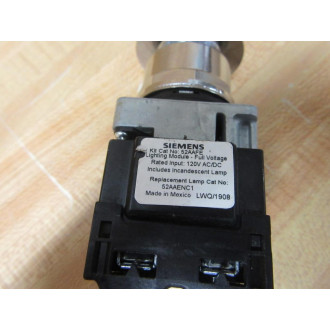 Siemens 52PP2E2A 2-Pos. Illum. Push-Pull Switch W52AAFE52BJK - New No Box