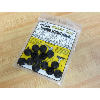 Shear-Loc 83-98-931B Knurled Style Black Knob 8398931B (Pack of 14) - New No Box