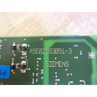Siemens A5E02183091-3 Circuit Board A5E021830913 - Used
