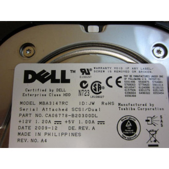 Dell MBA3147RC Hard Drive CA06778-B20300DL In Case - Used