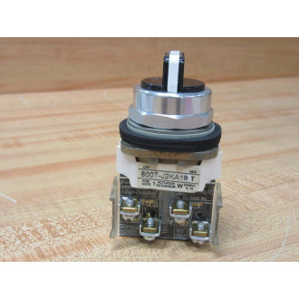Allen Bradley 800T-J2KA1B 3-Pos. Selector Switch 800TJ2KA1B 800T-XA - New No Box