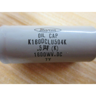Marcon K160DCLU504K 0.5µF 1600WV Oil Capacitor - New No Box