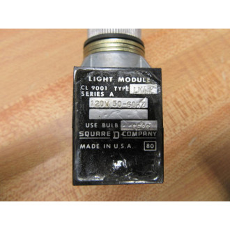 Square D 9001 LMA1 Light Module Series B 9001-LMA1G - Used
