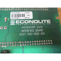 Econolite 200-1000-501 Autoscope 2020 Interface Board - Used