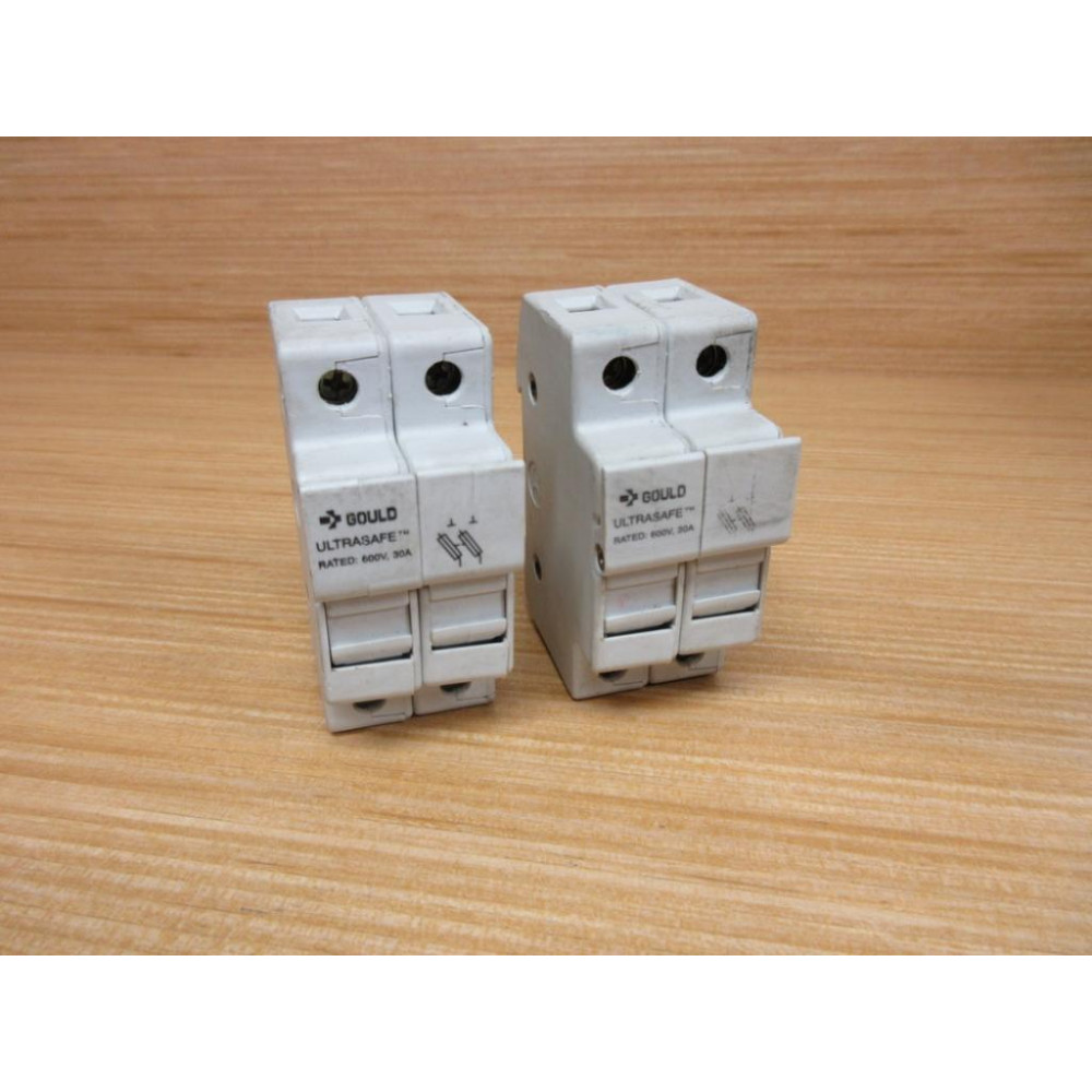 Ferraz Shawmut USM2 Gould Fuse Holder N217523 600V 30A (Pack of 2) - Used