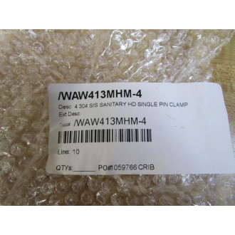 Wayland W413MHM-4 4" Stainless Steel Heavy Duty Clamp W413MHM4
