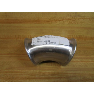 Wayland W42KMP-3 3" 45° Stainless Steel Clamp Elbow 2KMP