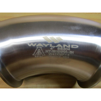 Wayland W42KMP-4 4" 45° Stainless Steel Clamp Elbow W42KMP4 - New No Box