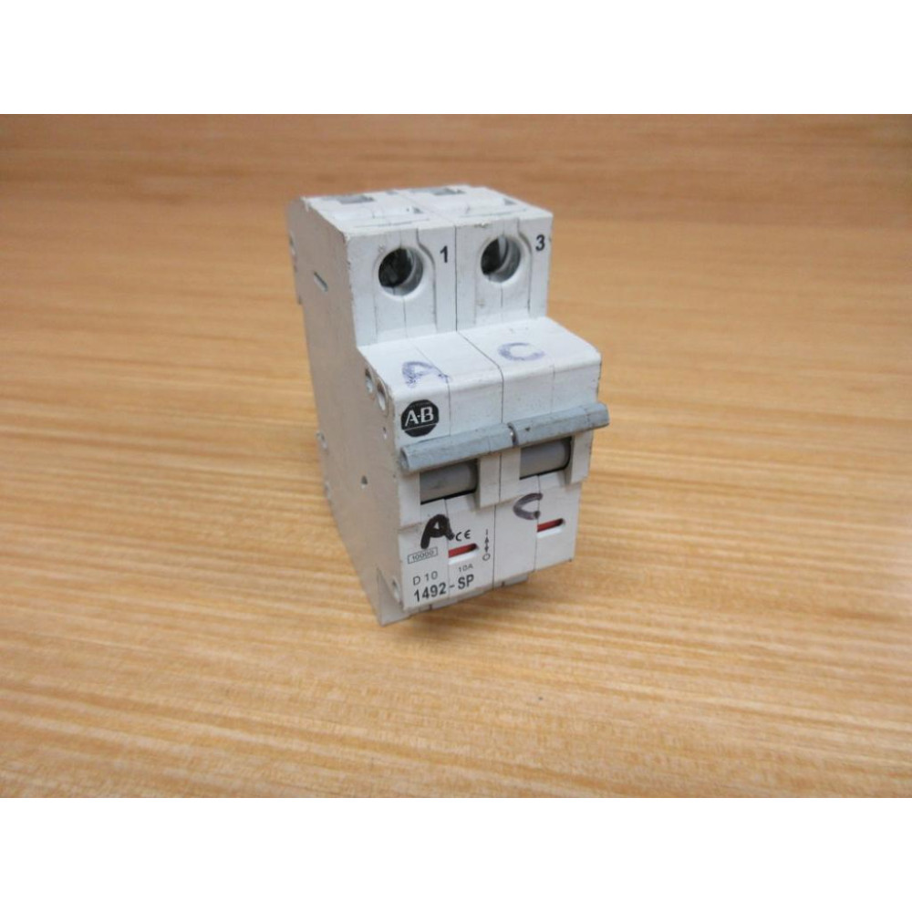 Allen Bradley 1492-SP2D100 10A Circuit Breaker - Used Allen Bradley 1492-SP2D100 10A Circuit Breaker - Used