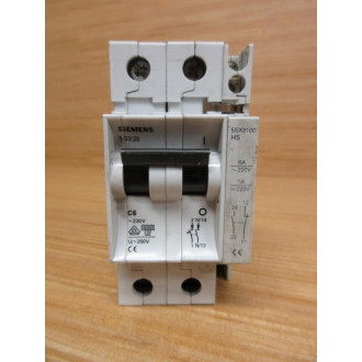 Siemens 5SX25 C6 6A Circuit Breaker 5SX25C6 W 5SX9100 - Used