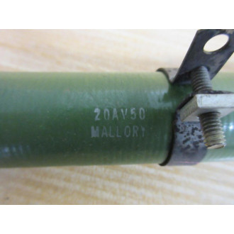 Mallory 20AV50 Cornell Dubilier Resistor 50Ω - New No Box