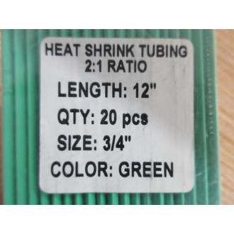Generic 34" x 12" Heat Shrink Tubing (Pack of 20)