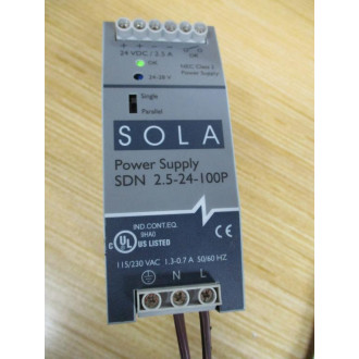 Sola SDN-2.5-24-100P Hevi-Duty Power Supply SDN2524100P Tested - Used