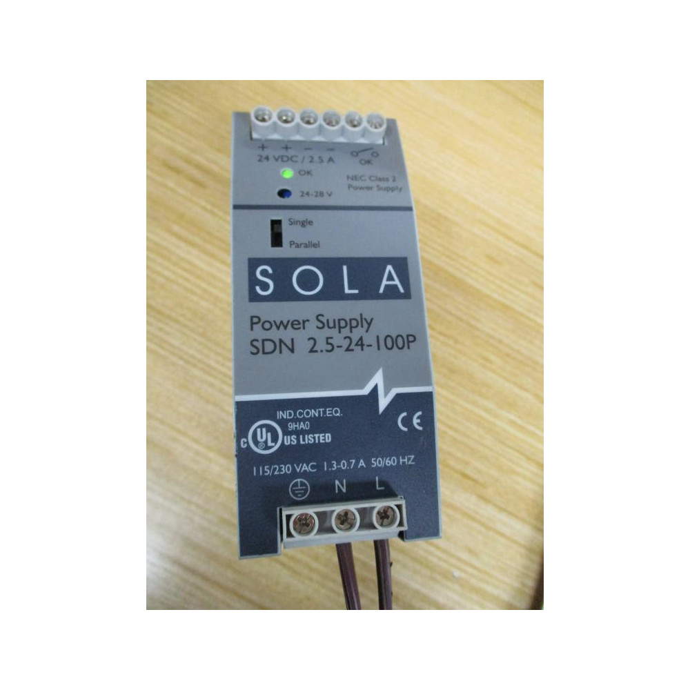 Sola SDN-2.5-24-100P Hevi-Duty Power Supply SDN2524100P Tested - Used