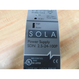 Sola SDN-2.5-24-100P Hevi-Duty Power Supply SDN2524100P Tested - Used
