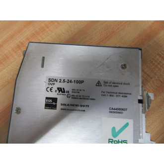 Sola SDN-2.5-24-100P Hevi-Duty Power Supply SDN2524100P Tested - Used
