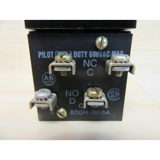 Allen Bradley 800H-BK6A Switch Push Button 800HBK6A Series A - New No Box