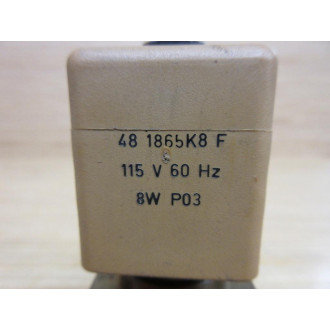 Lucifer E133K06 Parker Solenoid Valve Coil 48 1865K8F - Used