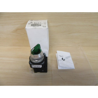 Allen Bradley 800T-2HGH2KB6AX Green Selector Switch