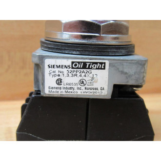 Siemens 52PP2A2G PushPull 2 Pos. Non-Illum. Switch - New No Box