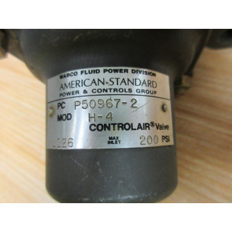 Rexroth Bosch P50967-2 Wabco Pneumatic H-4 Controlair Valve - Used
