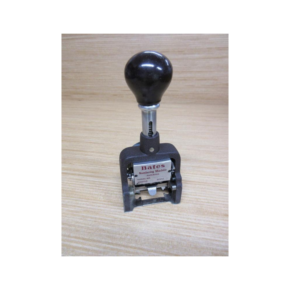 Bates 8 Wheel Style A Vintage Numbering Machine 8A - Used