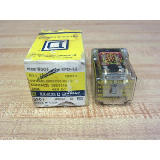 Square D 8501-KPD-12 Relay 8501KPD12 Coil 48V DC 48065