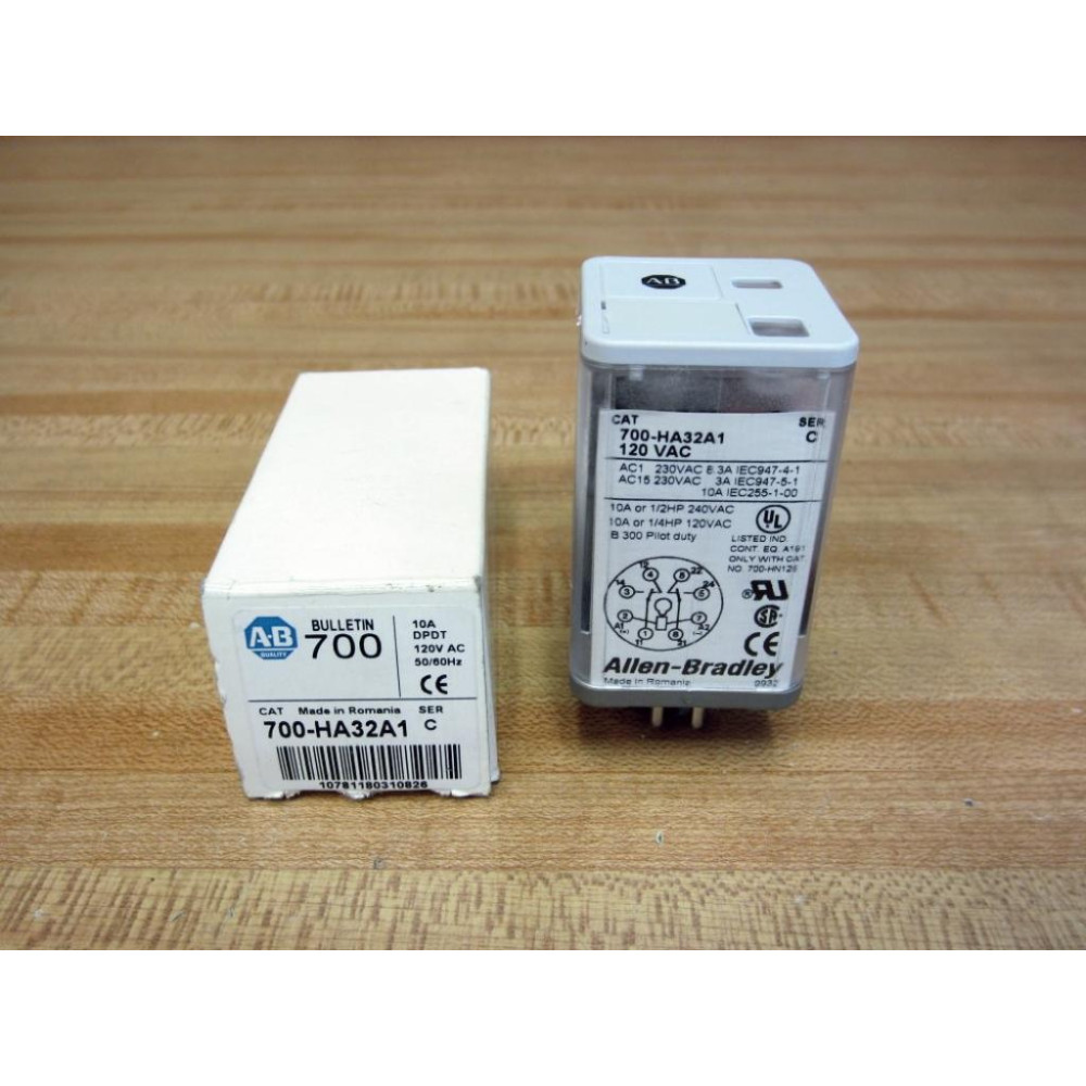 Allen Bradley 700-HA32A1-120VAC Relay 700-HA32A1-129V AC Ser.C Allen Bradley 700-HA32A1-120VAC Relay 700-HA32A1-129V AC Ser.C