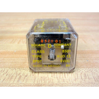 Square D 8501-KUD-12-6VDC Relay 8501KUD12