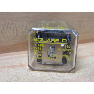 Square D 8501-KU12-V20 Relay 8501KU12V20 48085 - New No Box