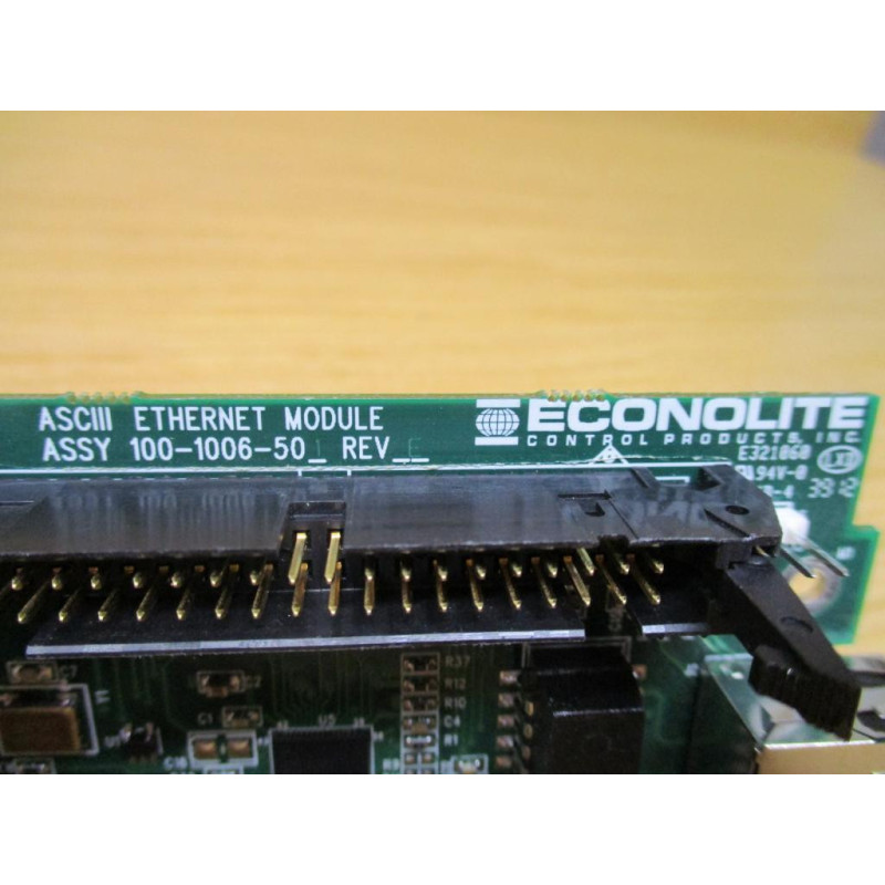 Econolite 100-1006-501 ASCIII Ethernet Module Board 1001006501 - Used