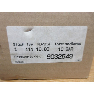 Wika 9032649 Pressure Gauge 111.10.80