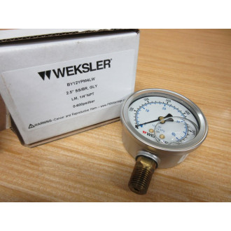 Weksler BY12YPM4LW Pressure Gauge