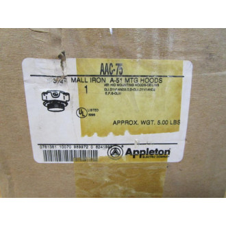 Appleton AAC-75 Conduit Outlet Box Body GR F