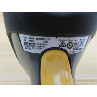 Symbol Technologies LS2208-SR20007R-UR Barcode Scanner WO Hardware - New No Box