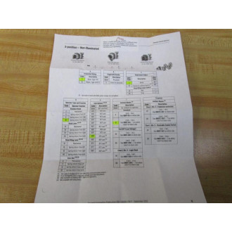 Allen Bradley 800T-J91KR1B Selector Switch 800TJ91KR1B W800T-XA - New No Box