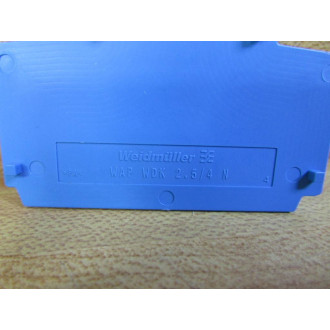Weidmuller WAP WDK2.54N BL End Plate 1084080000 (Pack of 22)
