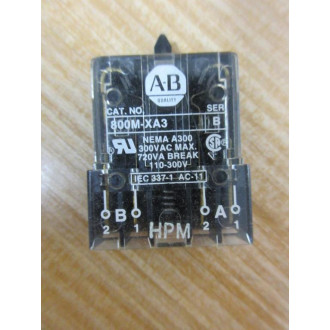 Allen Bradley 800M-XA3 Contact Block 800MXA3 - New No Box