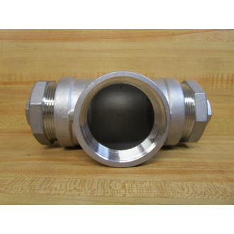 SCI 2" 304 Stainless Steel Female Tee 150 - New No Box