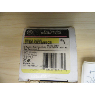 General Electric CR104PSK63A91C51 Selector Switch