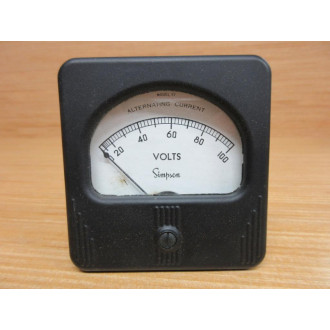 Simpson Model 57 Meter 57 0-100 AC Milliamperes