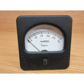 Simpson Model 57 Meter 57 0-3 AC Amperes